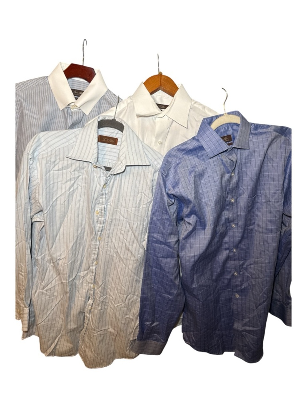 BUNDLE Tasso Elba Men's Long Sleeved Button Up Dress Shirts Medium - Picture 2 of 14